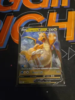 Dragonite V 49/78 Pokemon GO Holo Rare V NM - Image 1