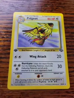 Pokemon TCG Pidgeot Jungle 24/64 Regular 1st Edition Rare - Image 1