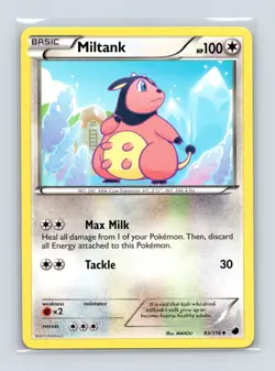 Pokemon TCG Miltank 93/116 Plasma Freeze Normal LP - Image 1