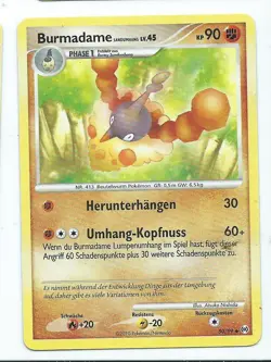 Burmadame LV.45 KP 90 Phase 1 Pokemonkarte Beutelwurm Pokemon Set Arceus - Image 1