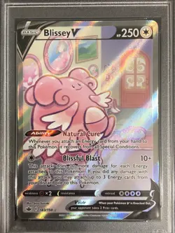 2021 POKEMON SWORD & SHIELD CHILLING REIGN 183 FULL ART/BLISSEY V PSA 10 ALT ART - Image 2