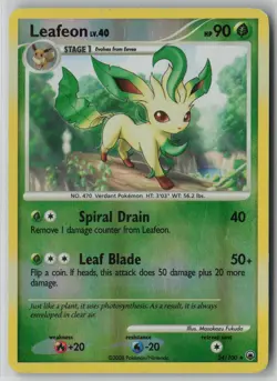 Leafeon 24/100 Pokemon TCG Majestic Dawn Reverse Holo (Moderate Play) MP 1 - Image 1