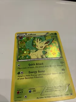 2013 Pokemon Black & White Black Star Promos Leafeon HP 90 BW87 - Image 3
