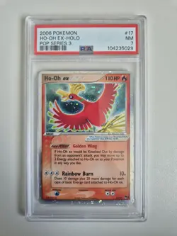 PSA 7 Ho-Oh ex Pop Series 3 17/17 Holo Pokemon TCG 2006 Ultra Rare NEAR MINT - Image 1