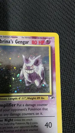 2000 Pokemon Gym Heroes Sabrina's Gengar 14/132 Holo Foil WOTC Unlimited - Image 3
