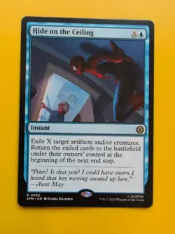 Hide on the Ceiling. SPM rare Instant - Spiderman MTG Card. - Image 2