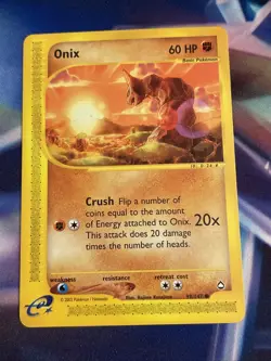 Onix 98/147 Regular Aquapolis Pokemon Card LP - Image 2