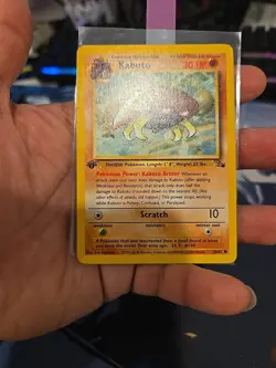 Pokemon TCG Kabuto Fossil 1st Edition Common Card 50/62 - Image 3