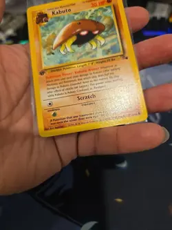 Pokemon TCG Kabuto Fossil 1st Edition Common Card 50/62 - Image 5