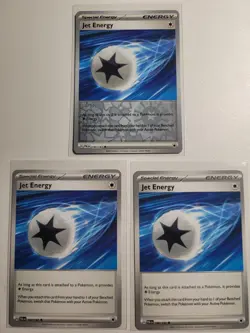 3 X Jet Energy 190/193 Pokemon Paldea Evolved SV02 Uncommon Card NM - Image 1