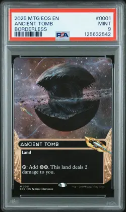 Ancient Tomb (0001) Borderless Edge of Eternities Stellar Sights Regular PSA 9 - Image 1