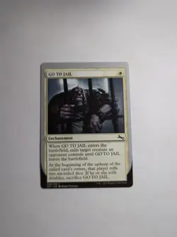 MISPRINT | MISCUT MTG Magic the Gathering GO TO JAIL (8/288) Unstable NM - Image 1