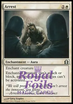 Arrest 2x FOIL RTR MTG Return to Ravnica Uncommon MINT white - Image 1