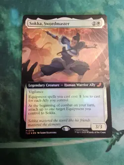 Sokka, Swordmaster Extended FOIL MTG Avatar: TLA Eternal-Legal Nm/M - Image 1