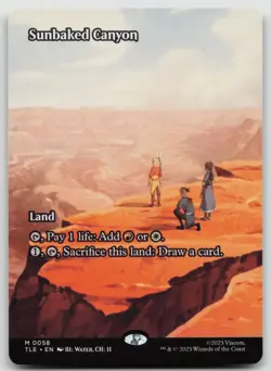Sunbaked Canyon (Borderless) M Foil Avatar: The Last Airbender Eternal-0058 - Image 1