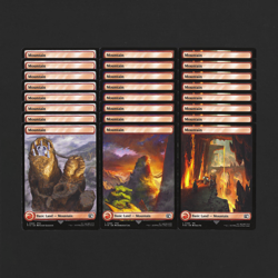 Lot of 24 Full Art Mountain Lands from MTG: Final Fantasy *Non Foil - Image 1
