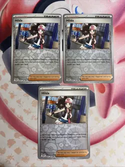 3x Hilda 084/086 Reverse Holo Trainer Pokemon Tcg White Flare English - Image 1