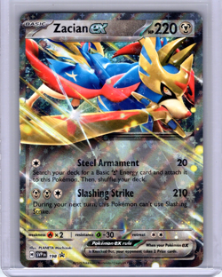Zacian ex Black Star Promo Double Rare Holo 198 Pokemon Scarlet and Violet - Image 1
