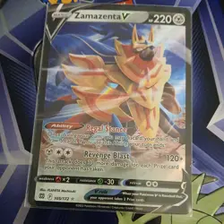 Zamazenta V 105/172 SWSH09: Brilliant Stars Ultra Rare Pokemon TCG NM - Image 1