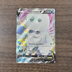2020 Galarian Darmanitan V #169/185 Ultra Rare Holo Pokemon Vivid Voltage NM - Image 1