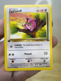 Pokemon TCG Jigglypuff Jungle 54/64 Regular 1st Edition Common - Image 1