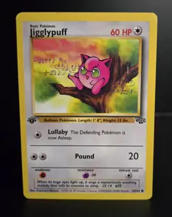 Pokemon TCG - JIGGLYPUFF - 1ST EDITION - 54/64 - WOTC - Jungle (1999) - LP - Image 1