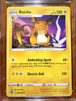 Raichu Uncommon #050 - CGC GEM MINT 10 - 2022 Silver Tempest - Pokemon TCG - Image 2