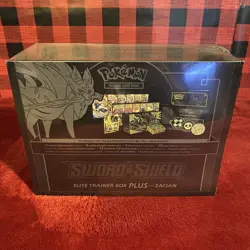 POKEMON TCG ZACIAN COLLECTION FACTORY SEALED ELITE TRAINER BOX ETB - small tear - Image 3