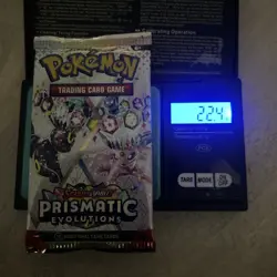 22.4g! VERY HEAVY Prismatic Evolutions Pokemon Sealed Booster Pack New - Image 1