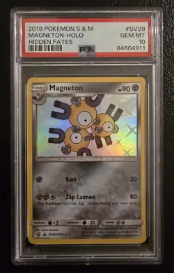 Pokemon Hidden Fates Shiny Vault Magneton Holo Rare SV28/SV94 Psa 10 Gem Mint - Image 1