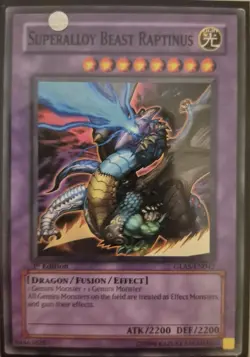 YuGiOh Superalloy Beast Raptinus 1st Edition GLAS-EN042 - Image 1