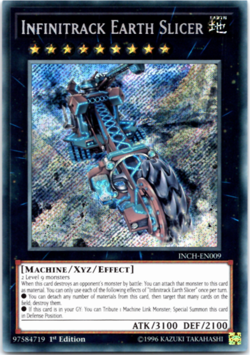 Infinitrack Earth Slicer - INCH-EN009 - Secret Rare - 1st Edition - Yugioh - Image 1