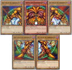 Exodia the Forbidden One - Complete Set 5 Cards - LDK2 - Common Unlimited yugioh - Image 1