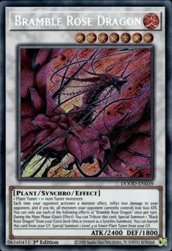 Bramble Rose Dragon - Secret Rare 1st Edition DOOD-EN039 - NM - YuGiOh - Image 1