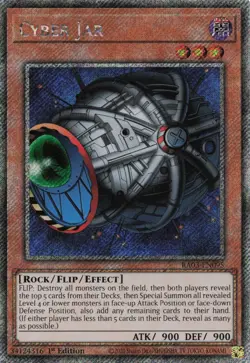 Yugioh Cyber Jar RA03-EN095 - Platinum Secret Rare - Image 1