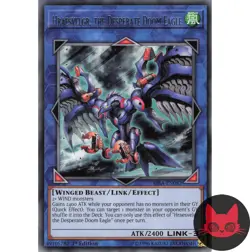 Yugioh Hraesvelgr, the Desperate Doom Eagle RIRA-EN082 Rare 1st Edition NM - Image 1