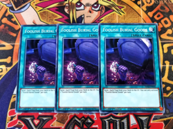 3 x Foolish Burial Goods sdcb-en030 1st Edition (NEW) Common Yu-Gi-Oh! - Image 1