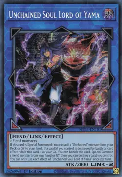 Yugioh MP24-EN101 - Unchained Soul Lord of Yama - Secret Rare - Image 1