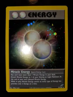 Miracle Energy 16/105 Holo Rare Pokemon TCG Card Neo Destiny Lightly Played LP - Image 3