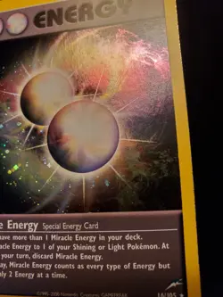 Miracle Energy 16/105 Holo Rare Pokemon TCG Card Neo Destiny Lightly Played LP - Image 5