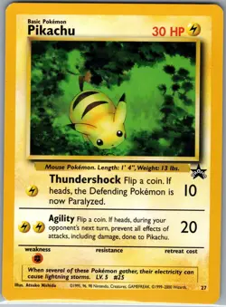 Pikachu 27 Non Holo WoTC Promo - Pokemon Card - LP - Image 1