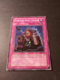 Yu-Gi-Oh! Type Zero Magic Crusher Common Trap Card PSV-074 LP - Image 1