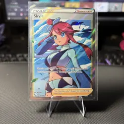 Pokemon TCG Skyla Full Art Card NM Shining Fates 072/072 - Image 3