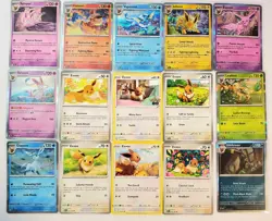Eeveelutions Pokemon Card LOT - Eevee Umbreon Flareon Vaporeon Jolteon Espeon - Image 1
