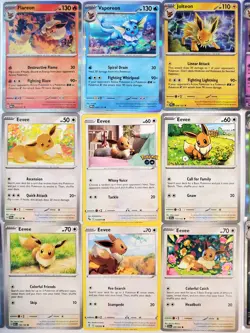Eeveelutions Pokemon Card LOT - Eevee Umbreon Flareon Vaporeon Jolteon Espeon - Image 2