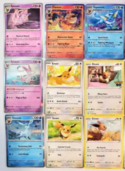 Eeveelutions Pokemon Card LOT - Eevee Umbreon Flareon Vaporeon Jolteon Espeon - Image 3