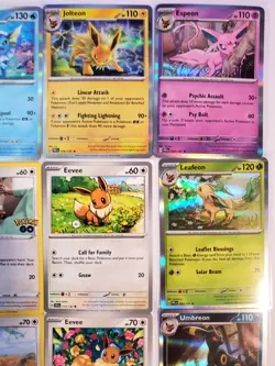 Eeveelutions Pokemon Card LOT - Eevee Umbreon Flareon Vaporeon Jolteon Espeon - Image 5