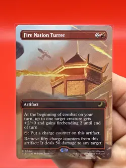 Fire Nation Turret 0064 Borderless Regular Magic The Gathering Avatar Airbender - Image 2
