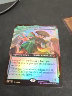 Toph, Earthbending Master Borderless Extended Art #209 Foil + Regular Foil - Image 3