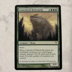 Magic The Gathering MtG Craterhoof Behemoth Avacyn Restored Regular - Image 1